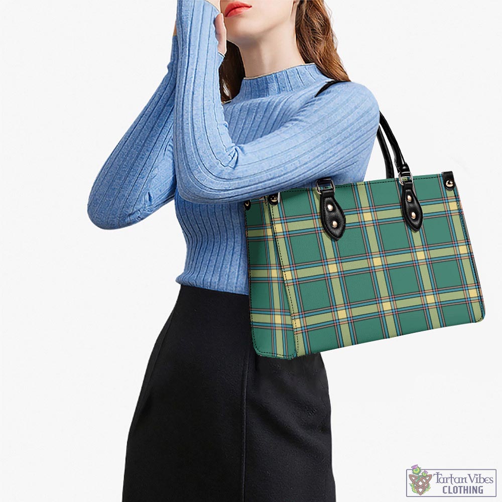 Tartan Vibes Clothing Alberta Province Canada Tartan Luxury Leather Handbags