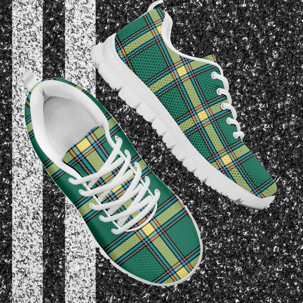 Alberta Province Canada Tartan Sneakers - Tartanvibesclothing