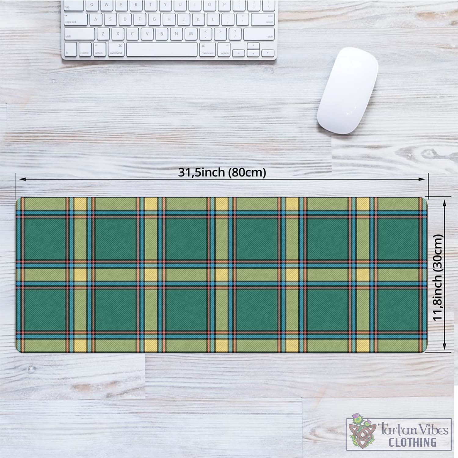 Tartan Vibes Clothing Alberta Province Canada Tartan Mouse Pad