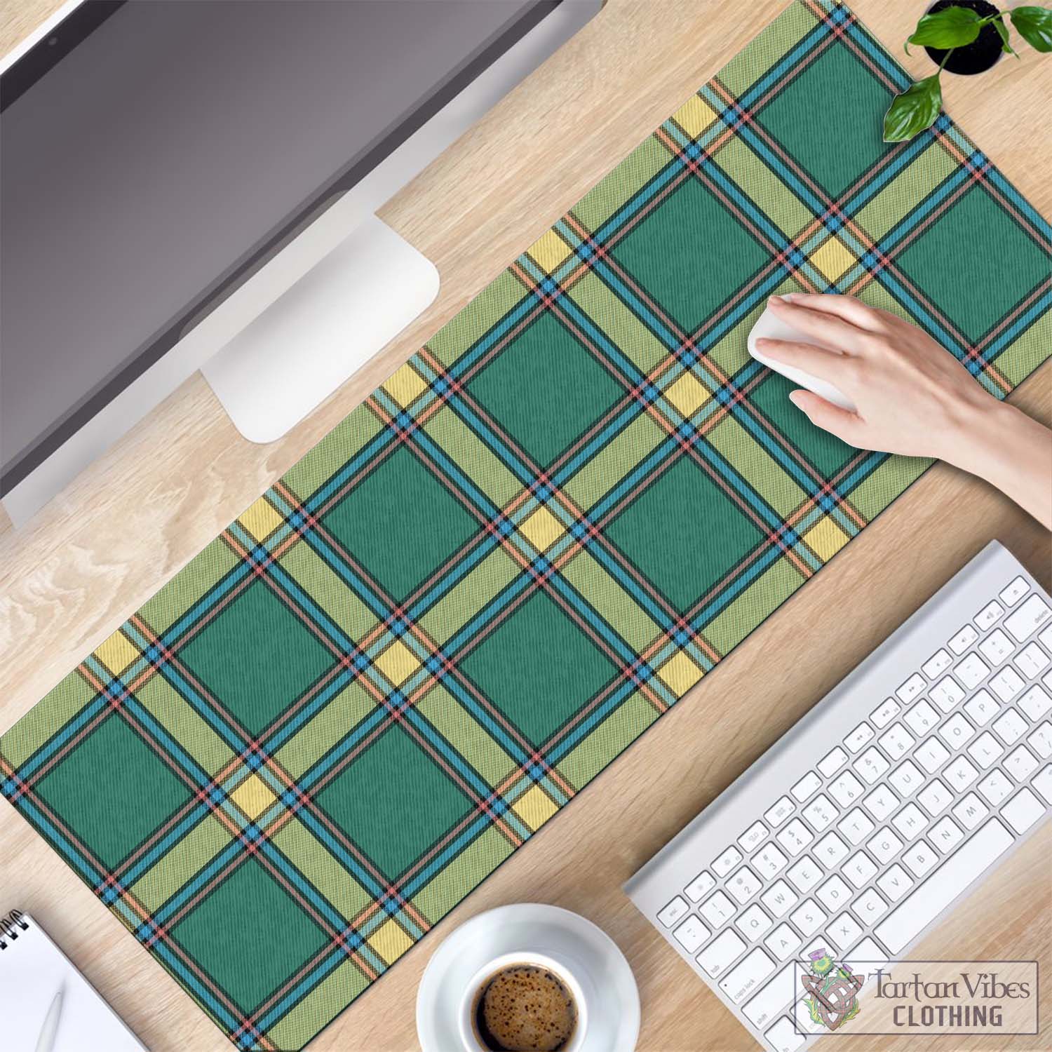 Tartan Vibes Clothing Alberta Province Canada Tartan Mouse Pad
