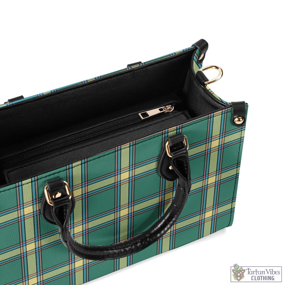 Tartan Vibes Clothing Alberta Province Canada Tartan Luxury Leather Handbags