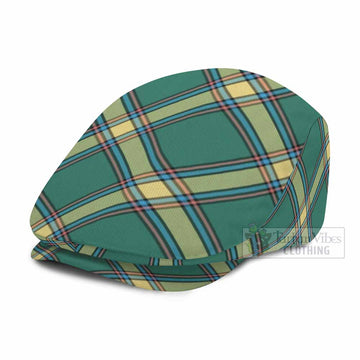 Alberta Province Canada Tartan Flat Cap, Jeff Cap Cross Style