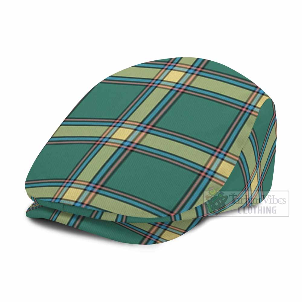Alberta Province Canada Tartan Jeff Cap, Tartan Flat Cap