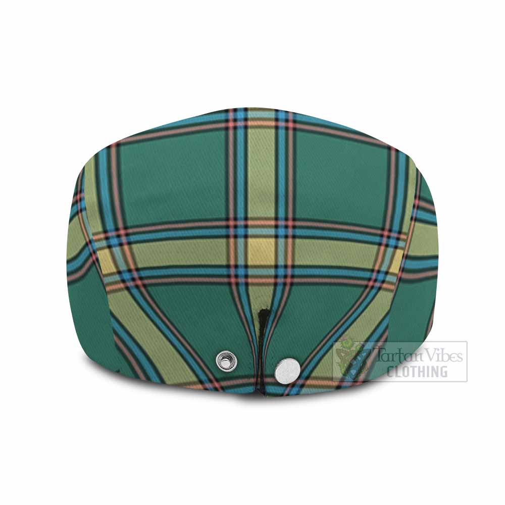 Alberta Province Canada Tartan Jeff Cap, Tartan Flat Cap
