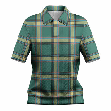 Alberta Province Canada Tartan Women’s Polo Sweater Top