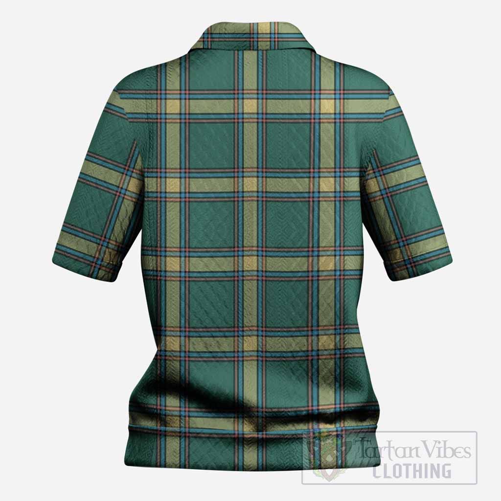 Alberta Province Canada Tartan Women’s Polo Sweater Top