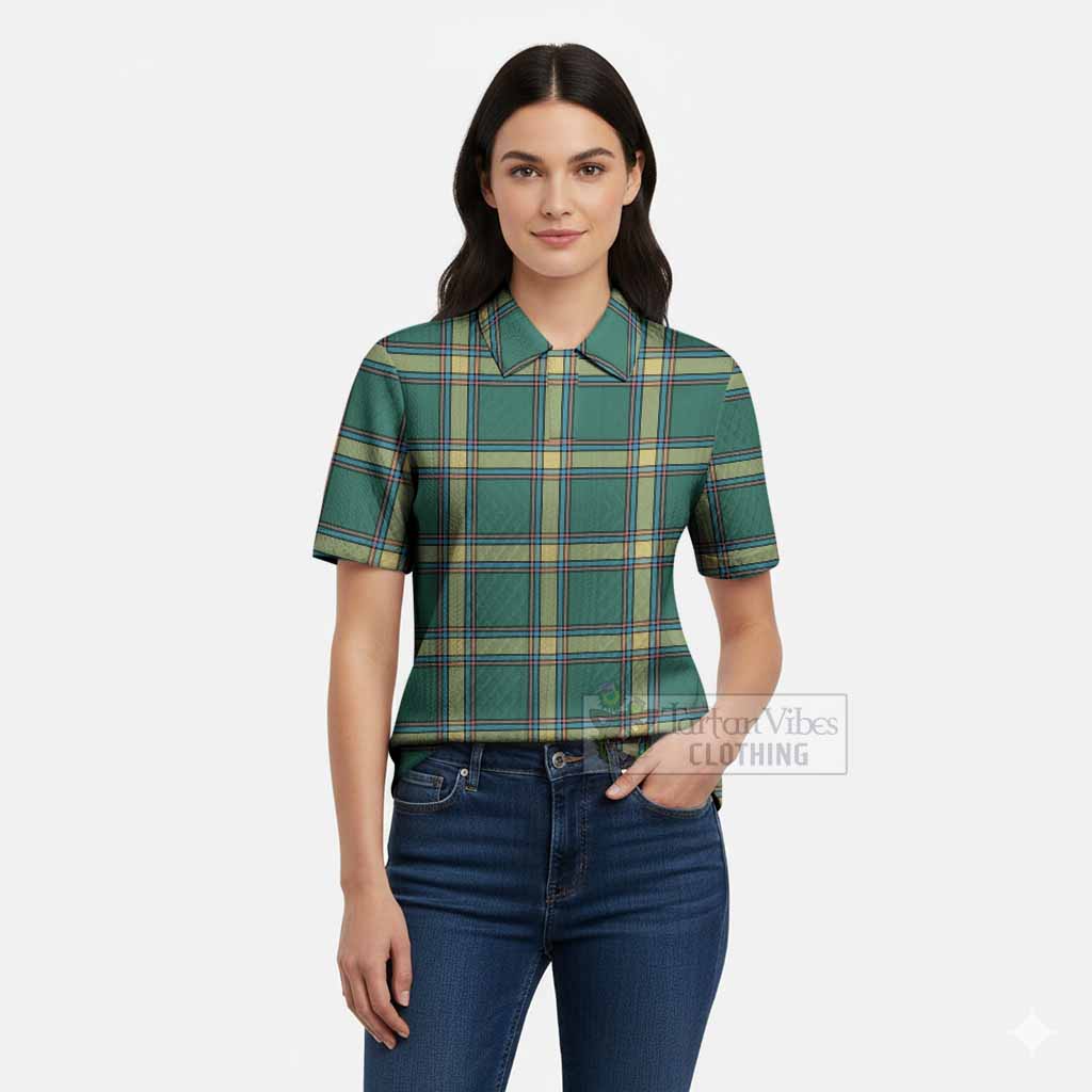 Alberta Province Canada Tartan Women’s Polo Sweater Top
