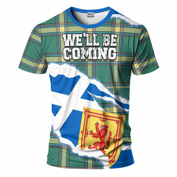 Alberta Scotland Football Tartan T-Shirt We'll Be Coming