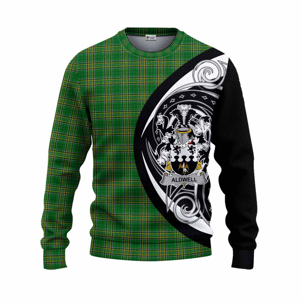 Tartan Vibes Clothing Aldwell Irish Clan Knitted Sweater Celtic Circle Style