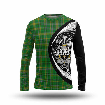 Tartan Vibes Clothing Aldwell Irish Clan Long Sleeve T-Shirt Celtic Circle Style