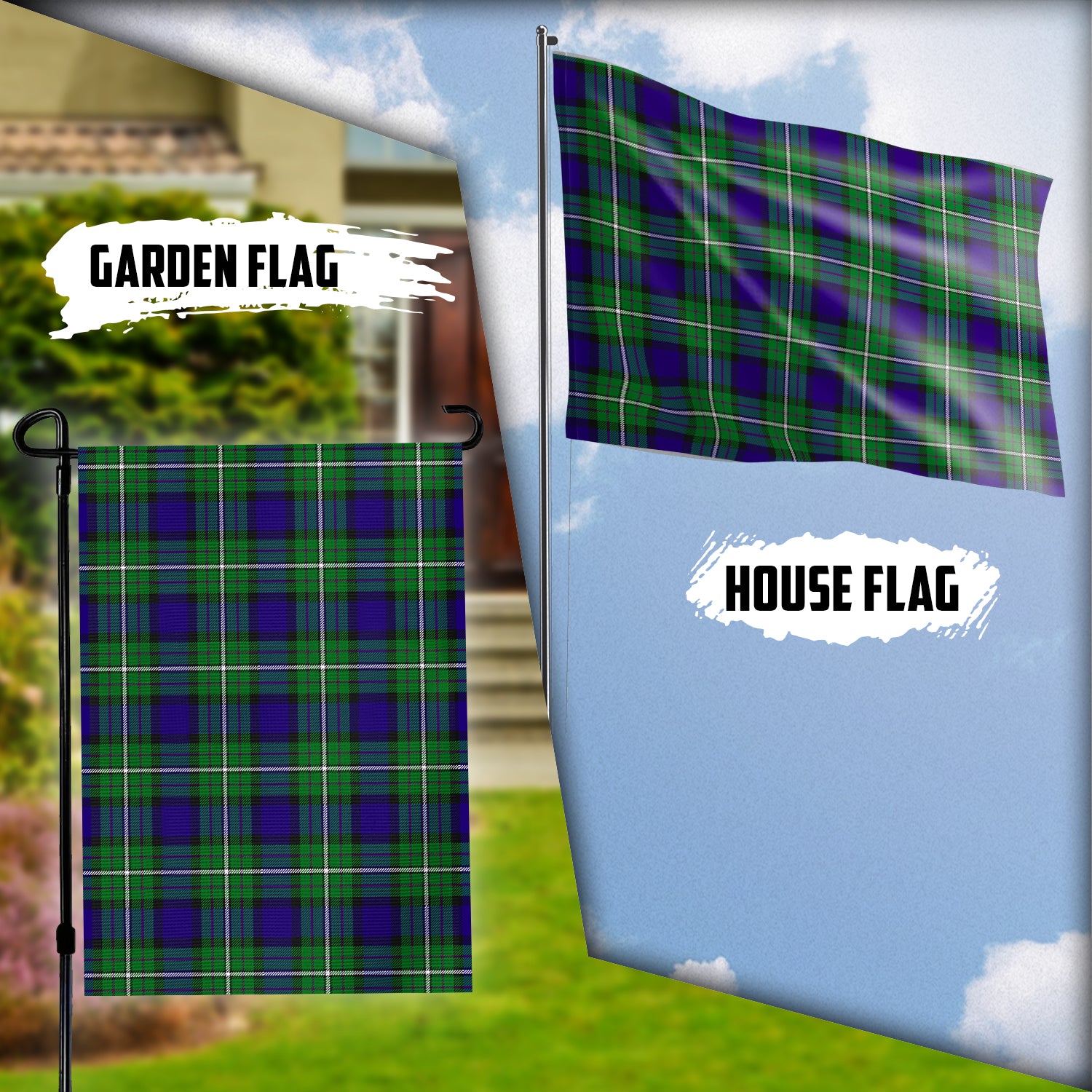 Alexander Tartan Flag Garden Flag (Vertical) - Tartanvibesclothing