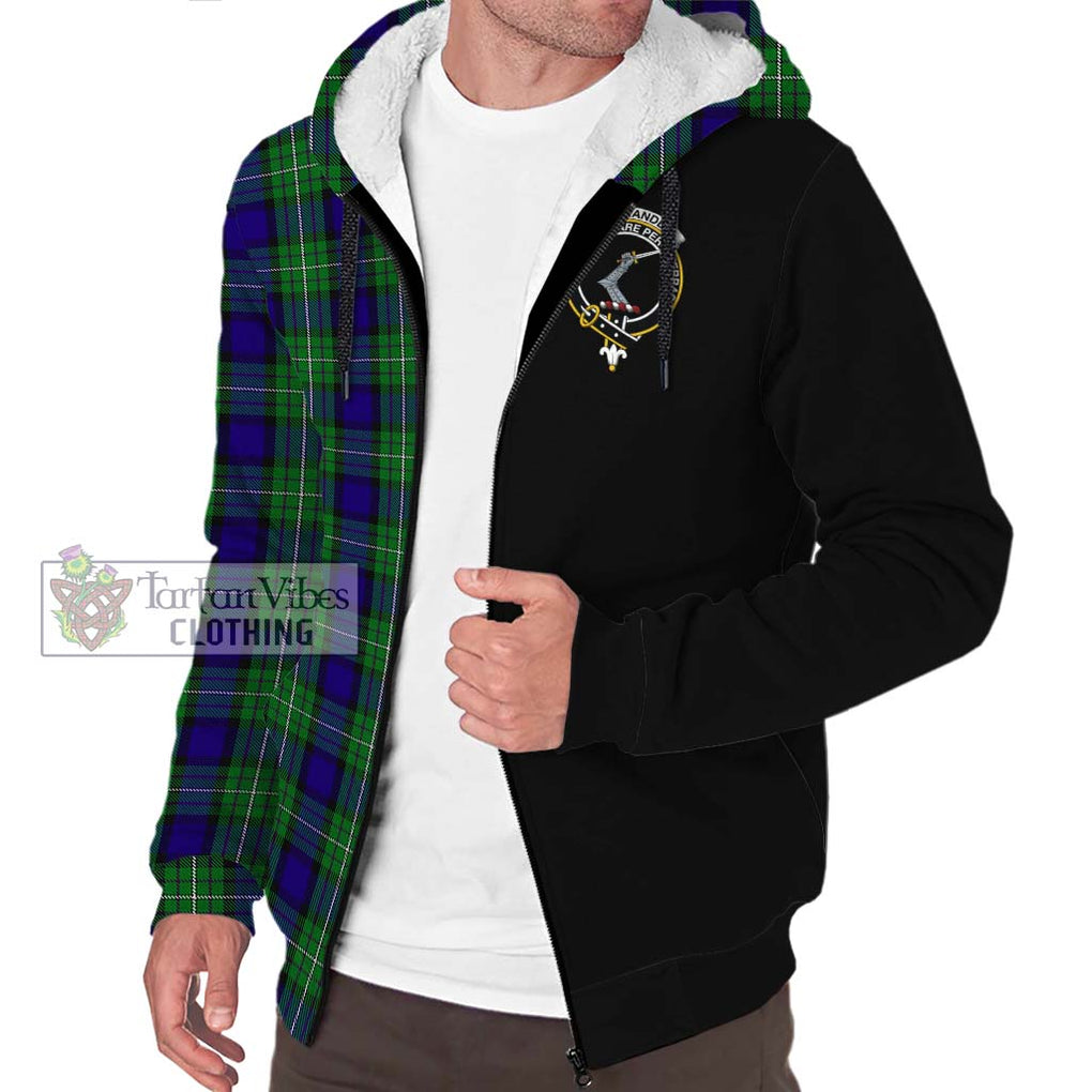 Alexander Tartan Sherpa Hoodie with Family Crest and Half Of Me Style Unisex S - Tartanvibesclothing Shop