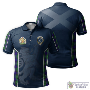 Tartan Vibes Clothing Alexander Tartan Men's Polo Shirt with Family Crest and Lion Rampant Vibes Sport Style