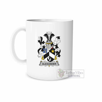 Tartan Vibes Clothing Alexander Irish Clan Coat of Arms Ceramic Mug
