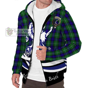 Alexander Tartan Sherpa Hoodie with Alba Gu Brath Regal Lion Emblem Unisex S - Tartanvibesclothing Shop