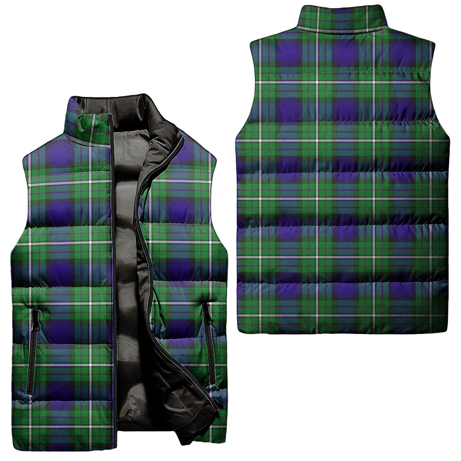 Alexander Tartan Sleeveless Puffer Jacket Unisex - Tartanvibesclothing