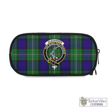 Tartan Vibes Clothing Alexander Tartan Pen and Pencil Case with Family Crest