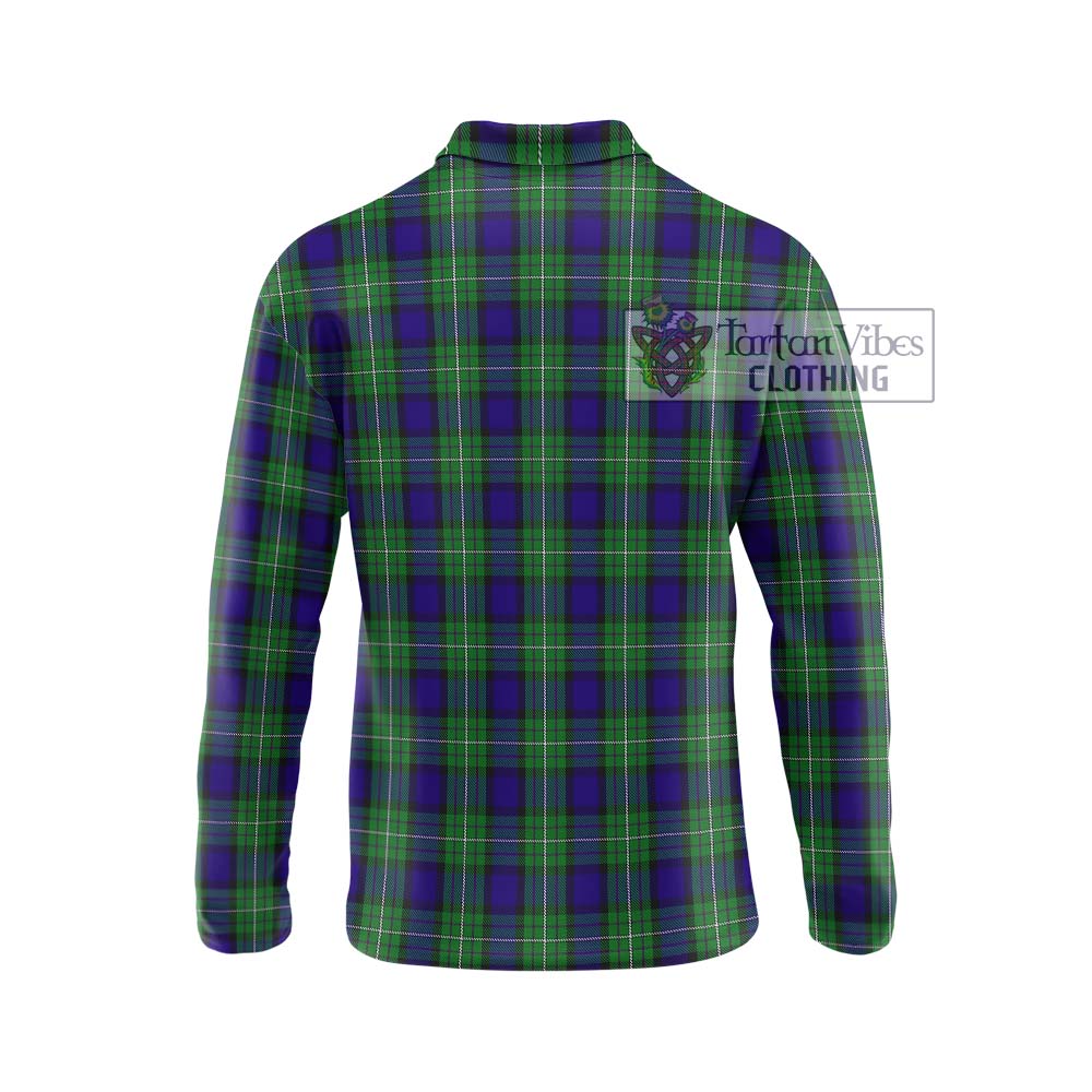 Alexander Tartan Long Sleeve Polo Shirt with Family Crest DNA In Me Style - Tartanvibesclothing Shop