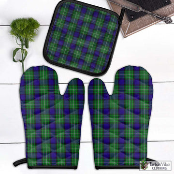 Alexander Tartan Combo Oven Mitt & Pot-Holder Combo 1 Oven Mitt & 1 Pot-Holder Black - Tartan Vibes Clothing