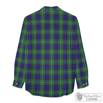 Tartan Vibes Clothing Alexander Tartan Womens Casual Shirt with Family Crest