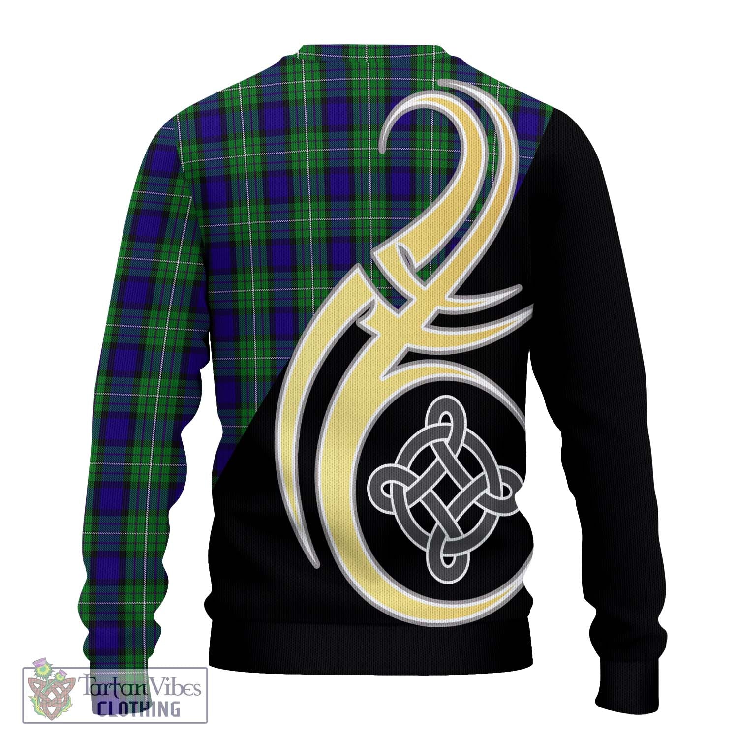 Alexander Tartan Knitted Sweater with Family Crest and Celtic Symbol Style - Tartan Vibes Clothing
