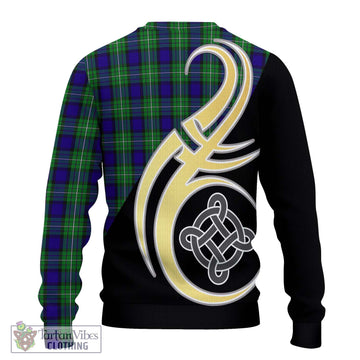 Alexander Tartan Knitted Sweater with Family Crest and Celtic Symbol Style - Tartan Vibes Clothing