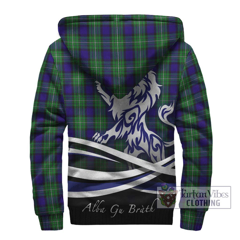 Alexander Tartan Sherpa Hoodie with Alba Gu Brath Regal Lion Emblem - Tartanvibesclothing Shop