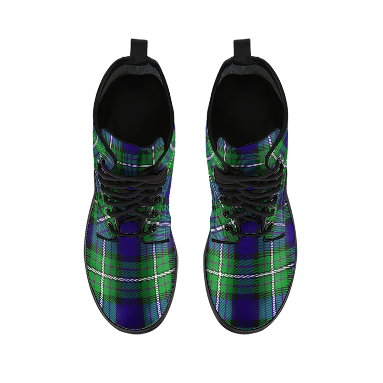 Alexander Tartan Leather Boots - Tartanvibesclothing