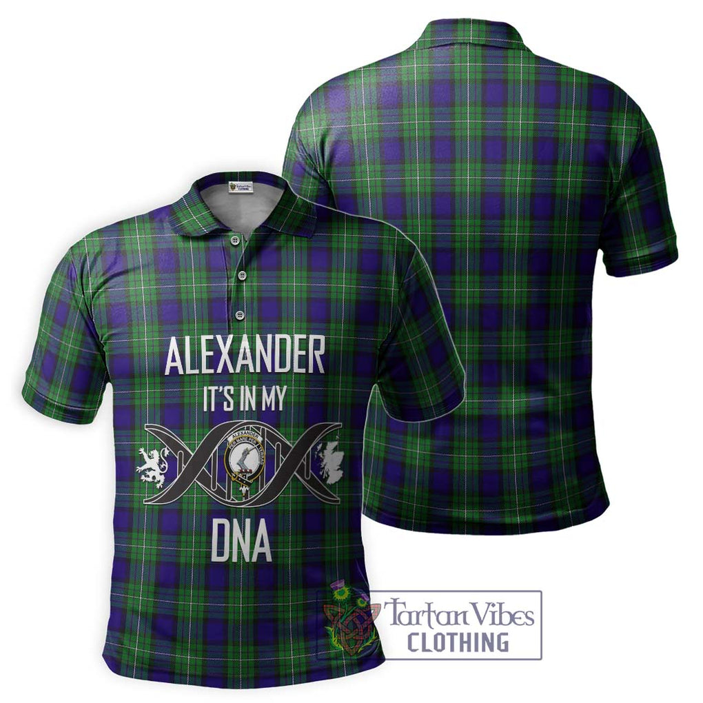 Alexander Tartan Polo Shirt with Family Crest DNA In Me Style - Tartanvibesclothing Shop