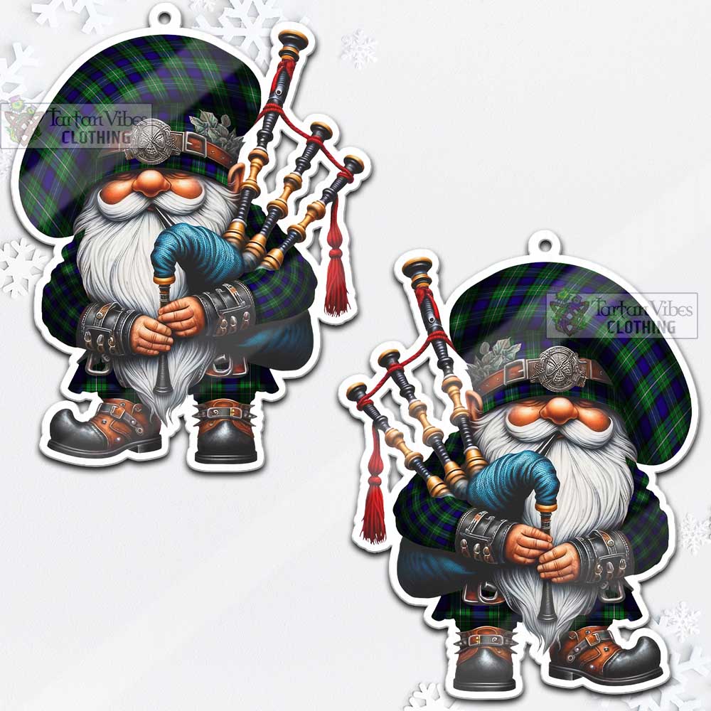 Tartan Vibes Clothing Alexander Tartan Badpiper Gnome Christmas Ornament