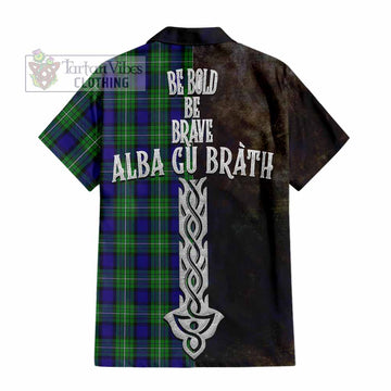 Alexander Tartan Family Crest Hawaiian Shirt Alba Gu Brath Be Brave Lion Ancient Style