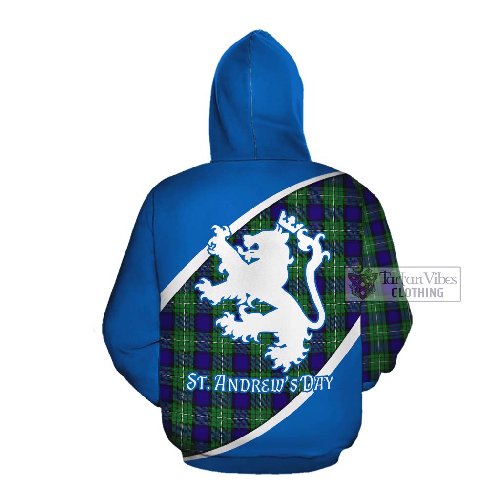 Tartan Vibes Clothing Alexander Family Crest Tartan Cotton Hoodie Celebrate Saint Andrew's Day in Style