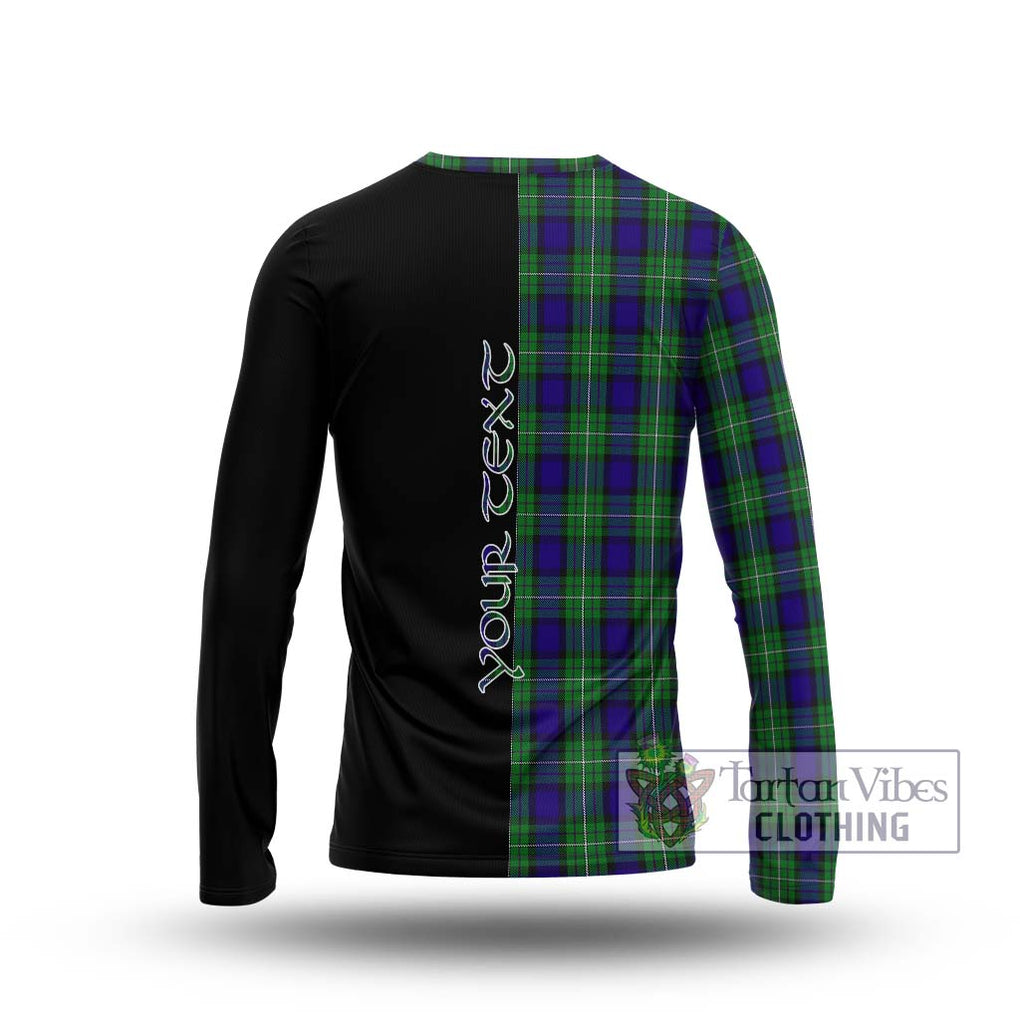 Alexander Tartan Long Sleeve T-Shirt with Family Crest and Half Of Me Style - Tartanvibesclothing Shop