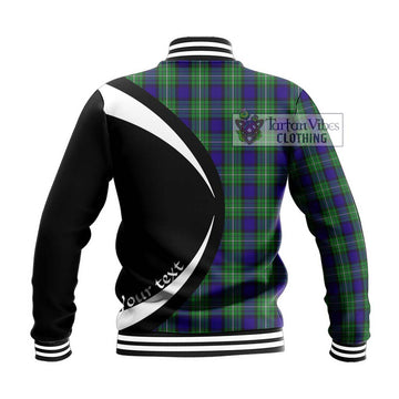 Alexander Tartan Baseball Jacket with Family Crest Circle Style - Tartan Vibes Clothing
