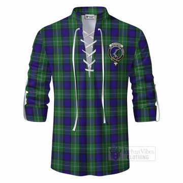 Tartan Vibes Clothing Alexander Tartan Ghillie Kilt Shirt with Family Crest DNA In Me Style