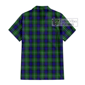 Alexander Tartan Short Sleeve Button Shirt with Family Crest DNA In Me Style - Tartanvibesclothing Shop