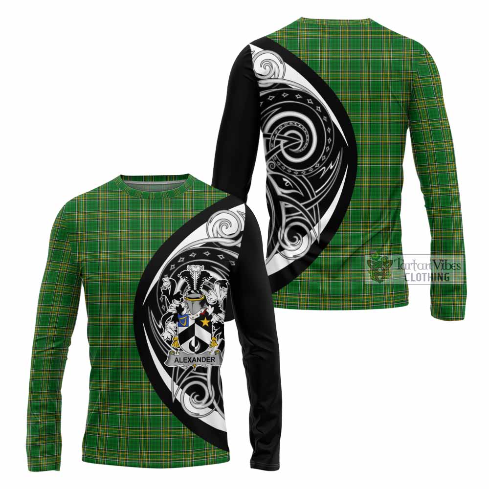 Tartan Vibes Clothing Alexander Irish Clan Long Sleeve T-Shirt Celtic Circle Style