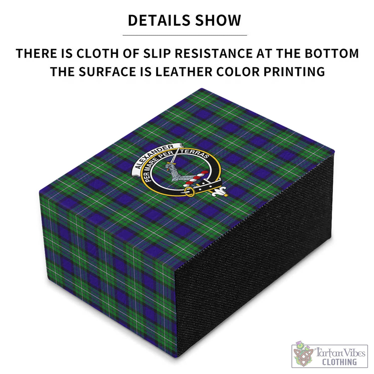Tartan Vibes Clothing Alexander Tartan Pen Holder with Family Crest