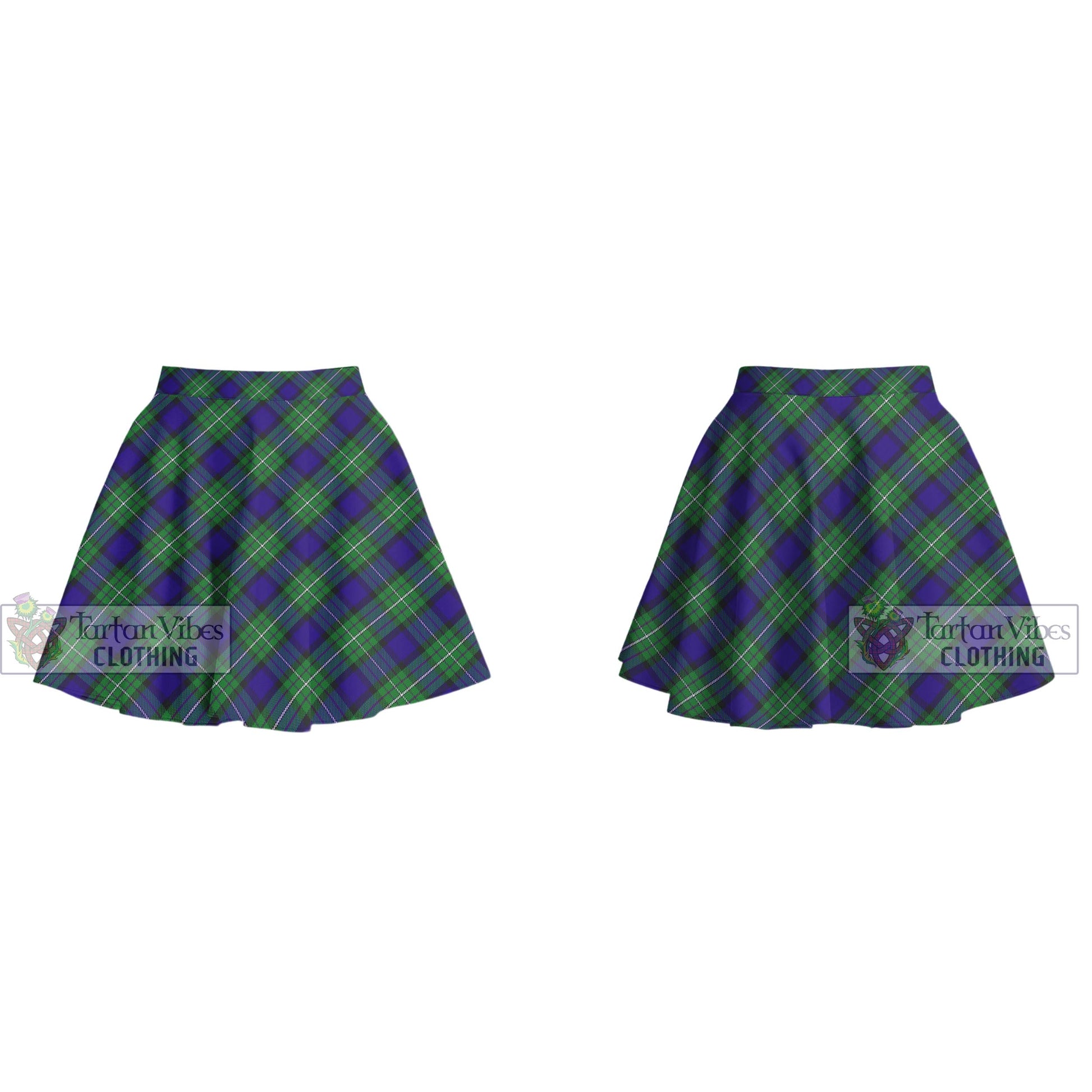 Tartan Vibes Clothing Alexander Tartan Women's Plated Mini Skirt
