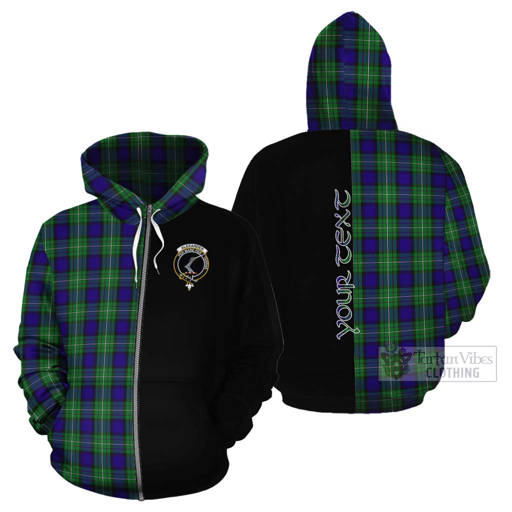 Tartan Vibes Clothing Alexander Tartan Cotton Hoodie with Family Crest and Half Of Me Style