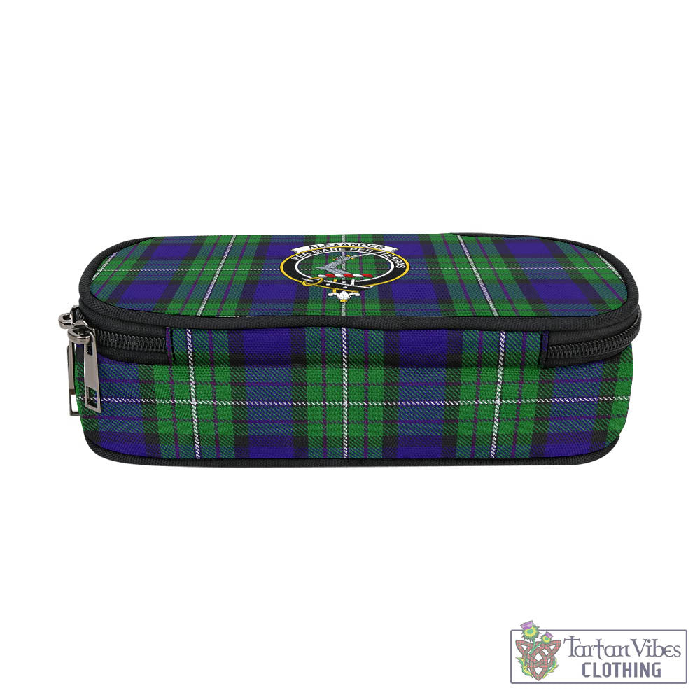 Tartan Vibes Clothing Alexander Tartan Pen and Pencil Case with Family Crest