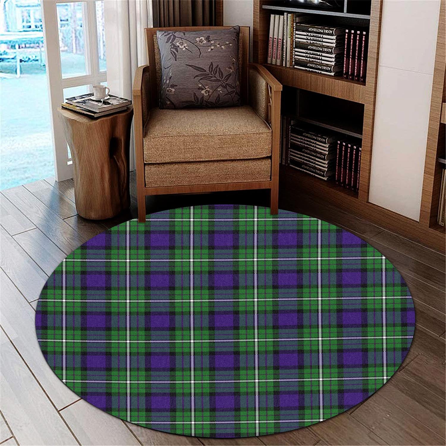 Alexander Tartan Round Rug - Tartanvibesclothing