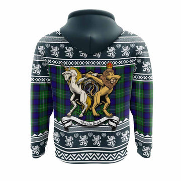 Alexander Clan Tartan Crest Christmas Hoodie Coat of Arms Funny Style - Tartan Vibes Clothing