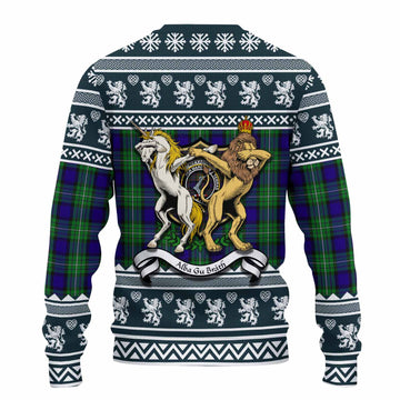 Alexander Clan Tartan Crest Christmas Ugly Sweater Coat of Arms Funny Style - Tartan Vibes Clothing
