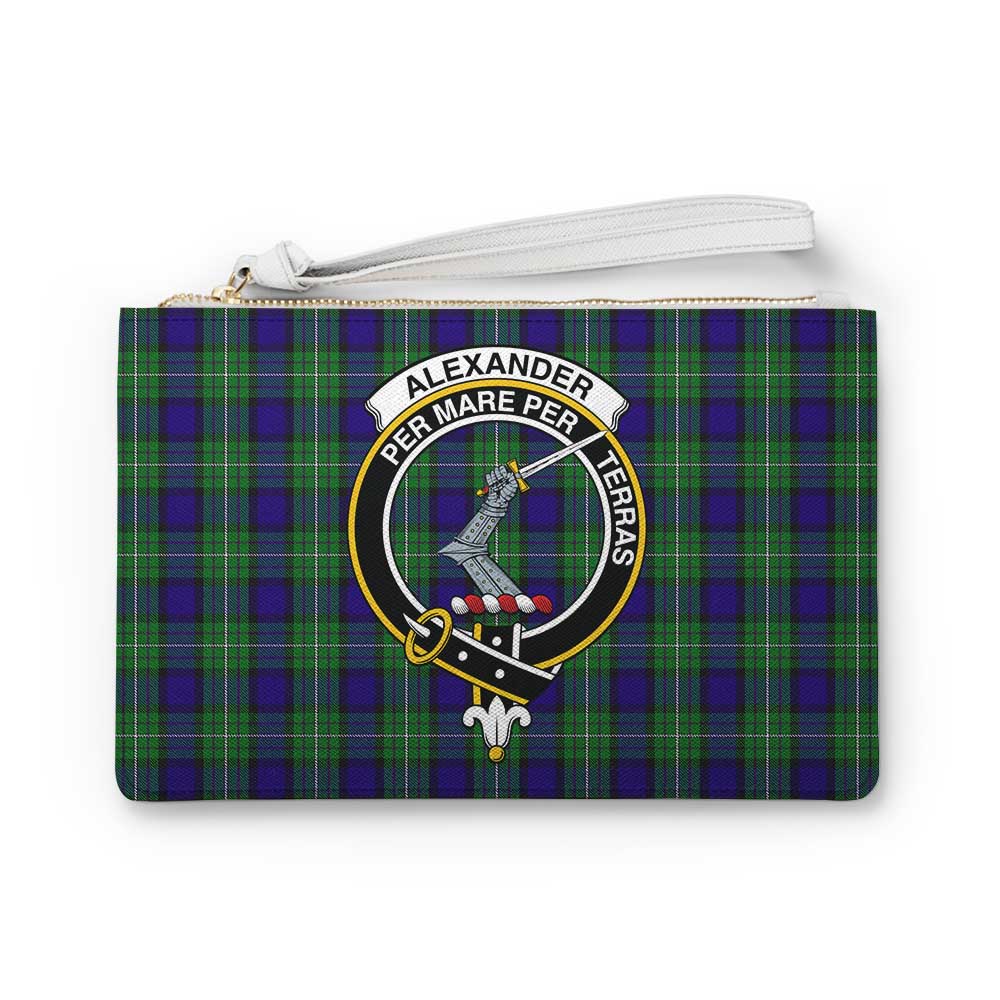 Tartan Vibes Clothing Alexander Family Crest Tartan Clutch Bag