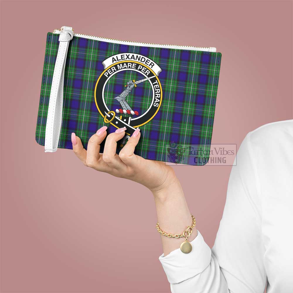 Tartan Vibes Clothing Alexander Family Crest Tartan Clutch Bag