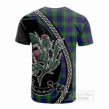 Alexander Family Crest Tartan Cotton T-shirt Alba Thistle Inspired - Tartan Vibes Clothing