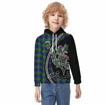 Alexander Family Crest Tartan Kid Hoodie Alba Thistle Inspired - Tartan Vibes Clothing