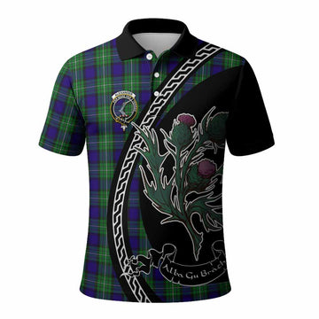 Alexander Family Crest Tartan Polo Shirt Alba Thistle Inspired - Tartan Vibes Clothing