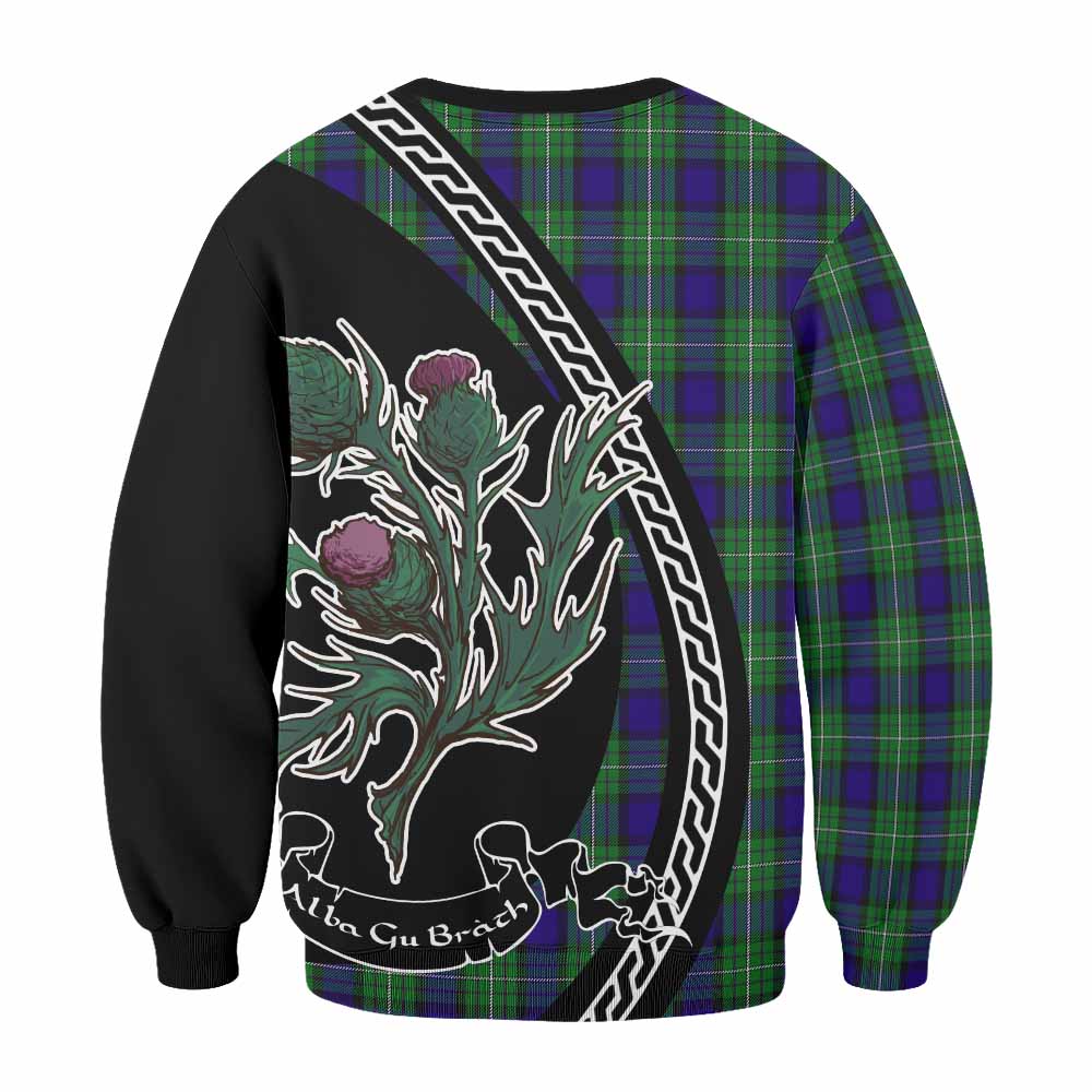 Alexander Family Crest Tartan Sweatshirt Alba Thistle Inspired - Tartan Vibes Clothing